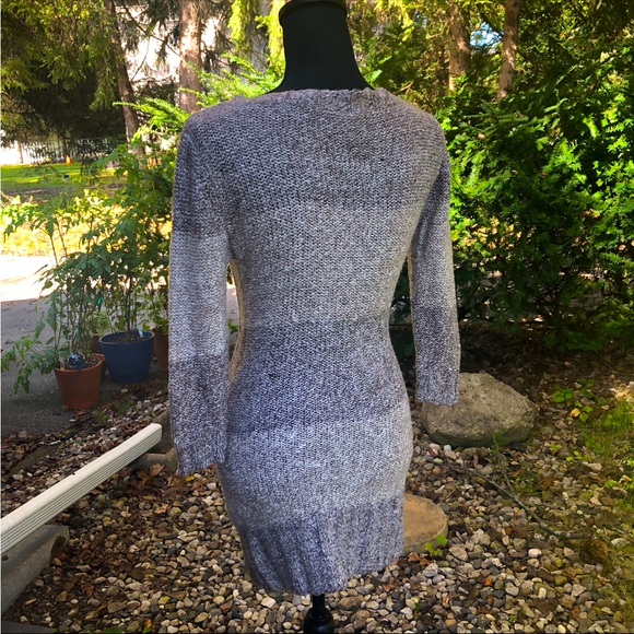 American Rag Bodycon Knit Deep V-Neck Sweater Dress - Picture 9 of 11